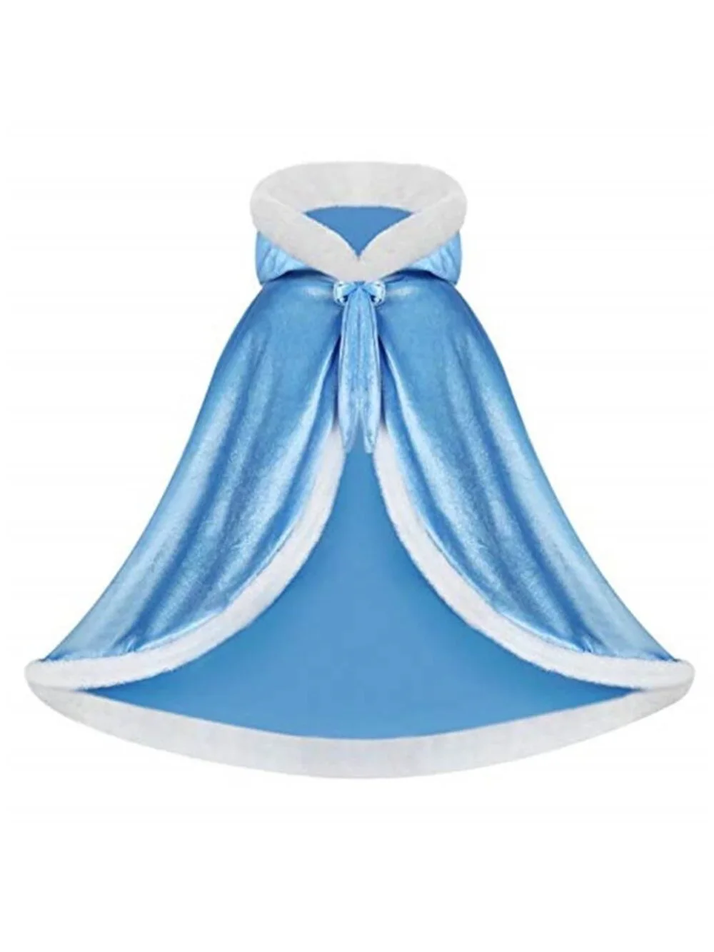 Girls Dress Up Hooded Cape Princess Cloaks Costume